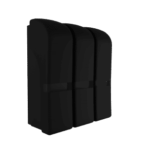 Waal® Zeepdispenser – Zwart – Zelfklevend – 3 Flacons – 200ML