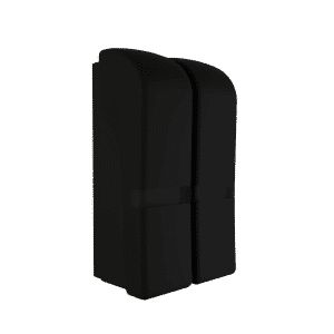 Waal® Zeepdispenser – Zwart – Zelfklevend – 2 Flacons – 200ML