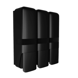 Waal® Zeepdispenser – Zwart – Zelfklevend – 3 Flacons – 250ML